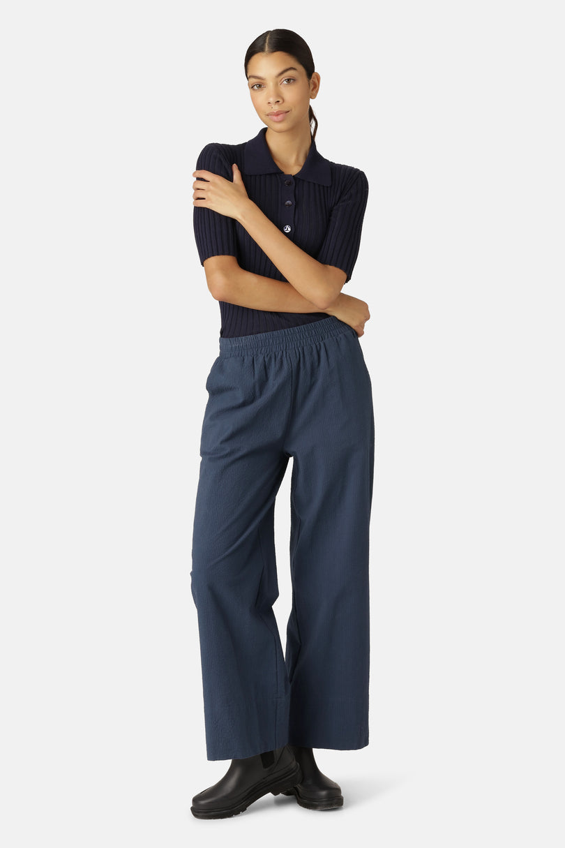 Ilse Jacobsen Women's Trousers Dark Indigo | AEXOJB-307