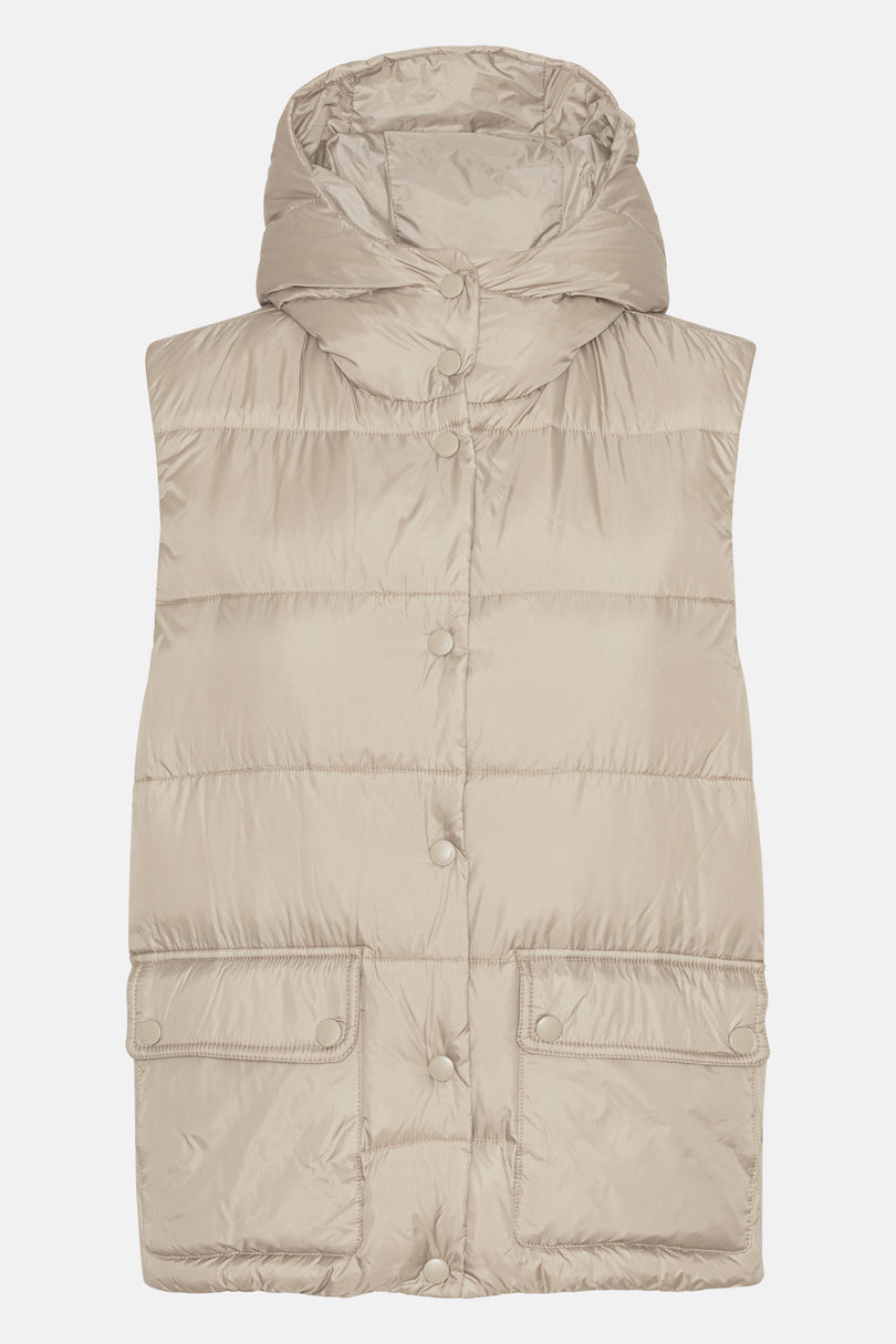 Ilse Jacobsen Down Women's Vest Beige | FRZVDP-674