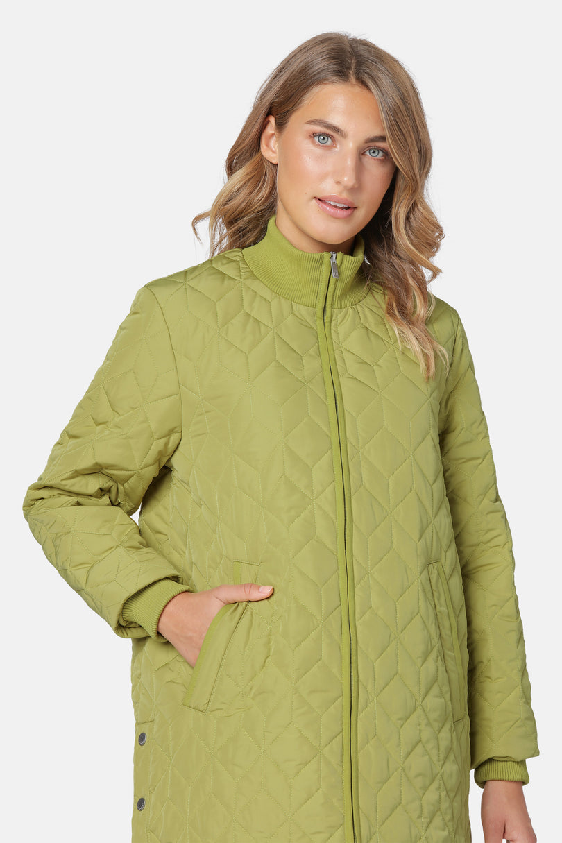 Ilse Jacobsen Padded Quilt Women's Coats Green | OIJYWZ-364