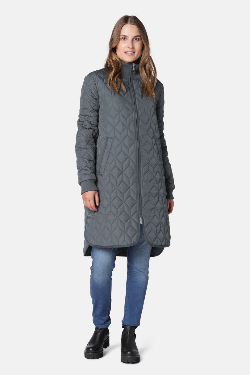 Ilse Jacobsen Padded Quilt Women\'s Coats Navy | PEDVHY-209