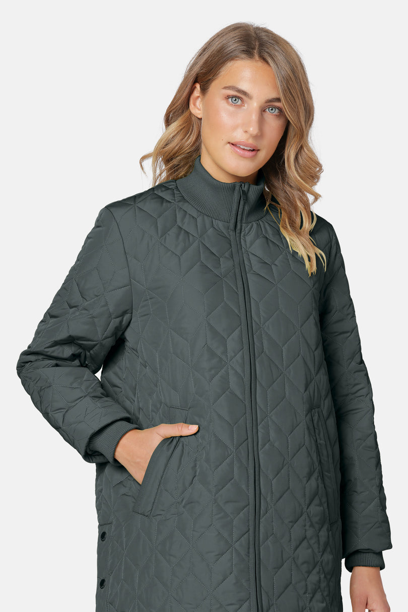 Ilse Jacobsen Padded Quilt Women's Coats Green | PISTQY-074