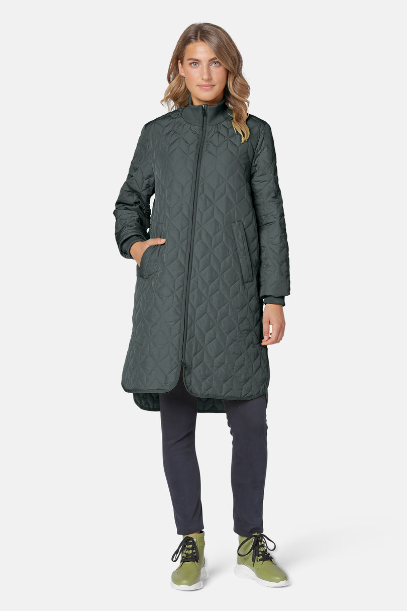 Ilse Jacobsen Padded Quilt Women\'s Coats Green | PISTQY-074