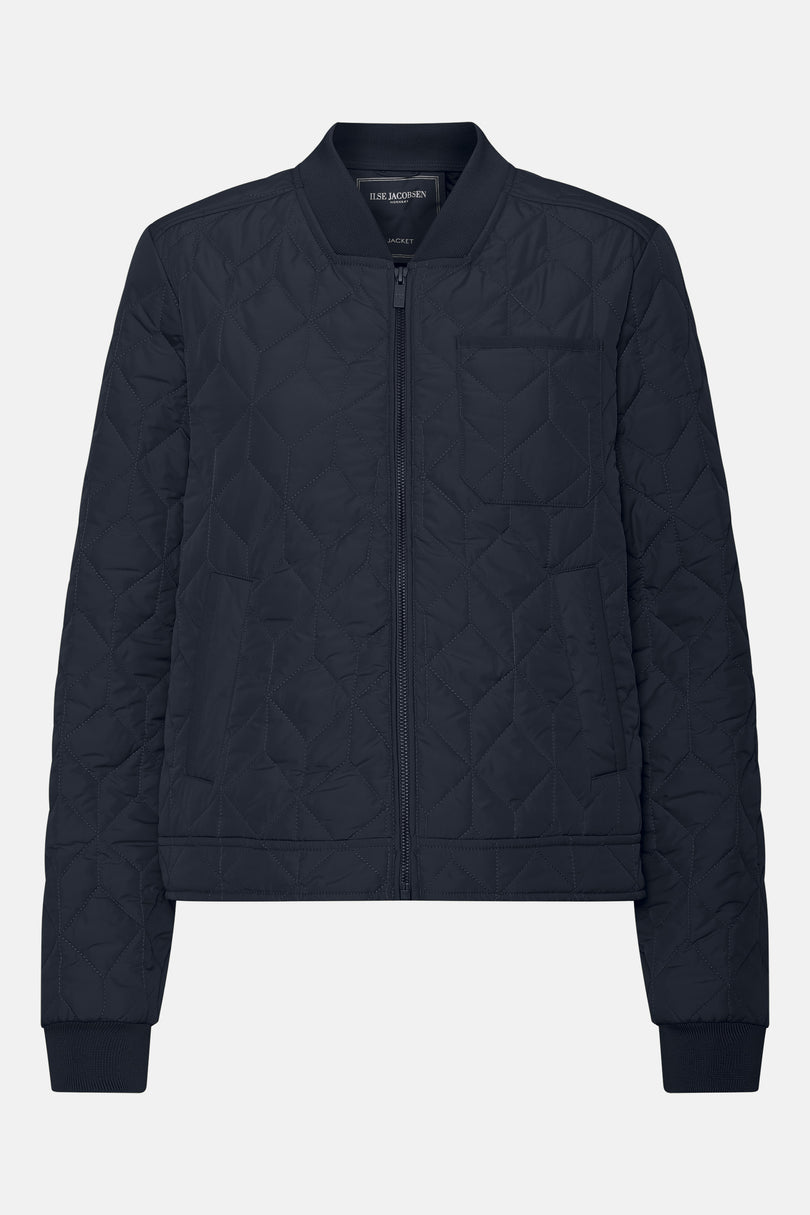 Ilse Jacobsen Quilt Women's Jackets Dark Indigo | SQEOGI-136