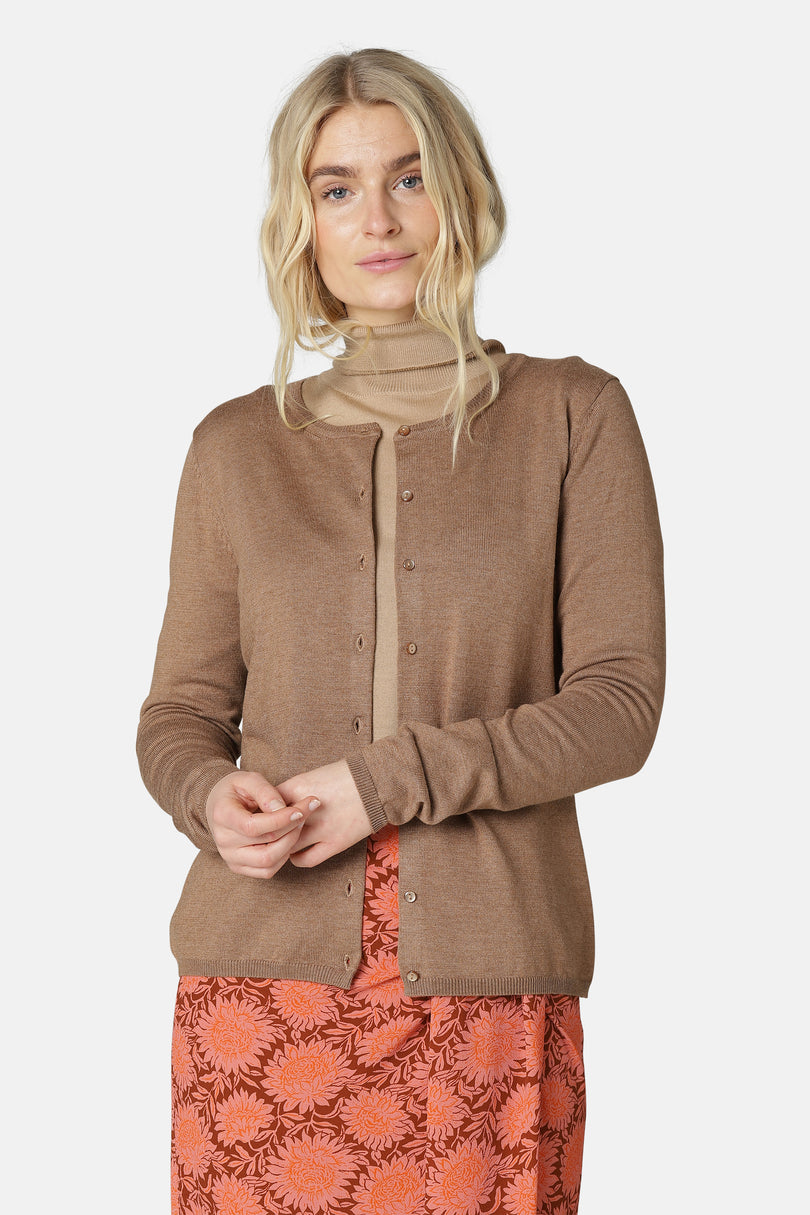 Ilse Jacobsen Women's Cardigan Dark Brown | HTZLCI-089