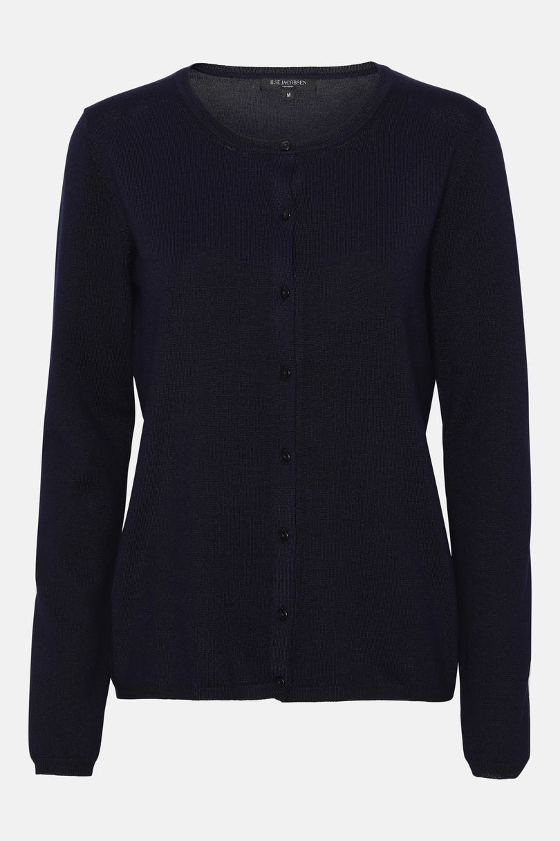 Ilse Jacobsen Women's Cardigan Dark Indigo | HVMUWF-394