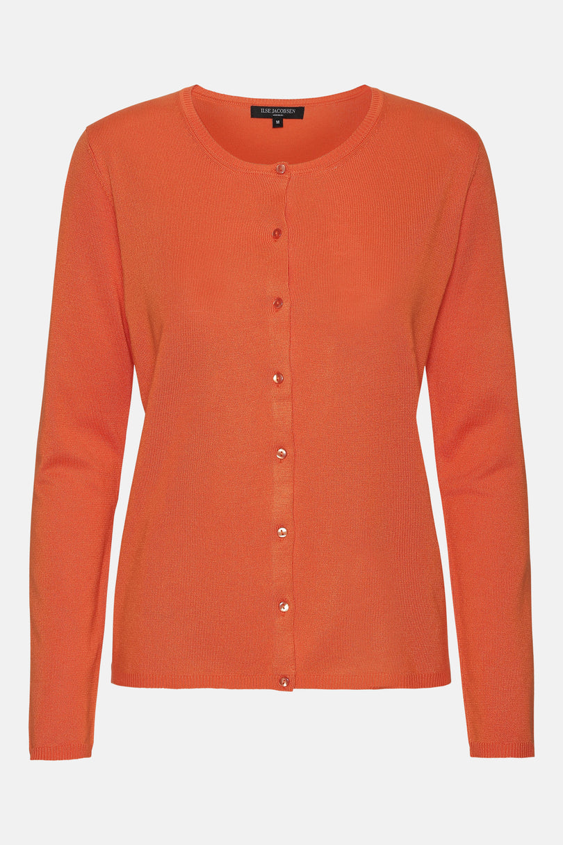 Ilse Jacobsen Women's Cardigan Red Orange | JHPFLK-391