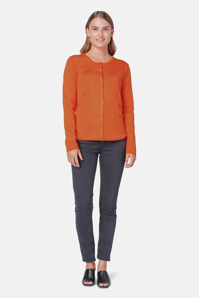 Ilse Jacobsen Women\'s Cardigan Red Orange | JHPFLK-391