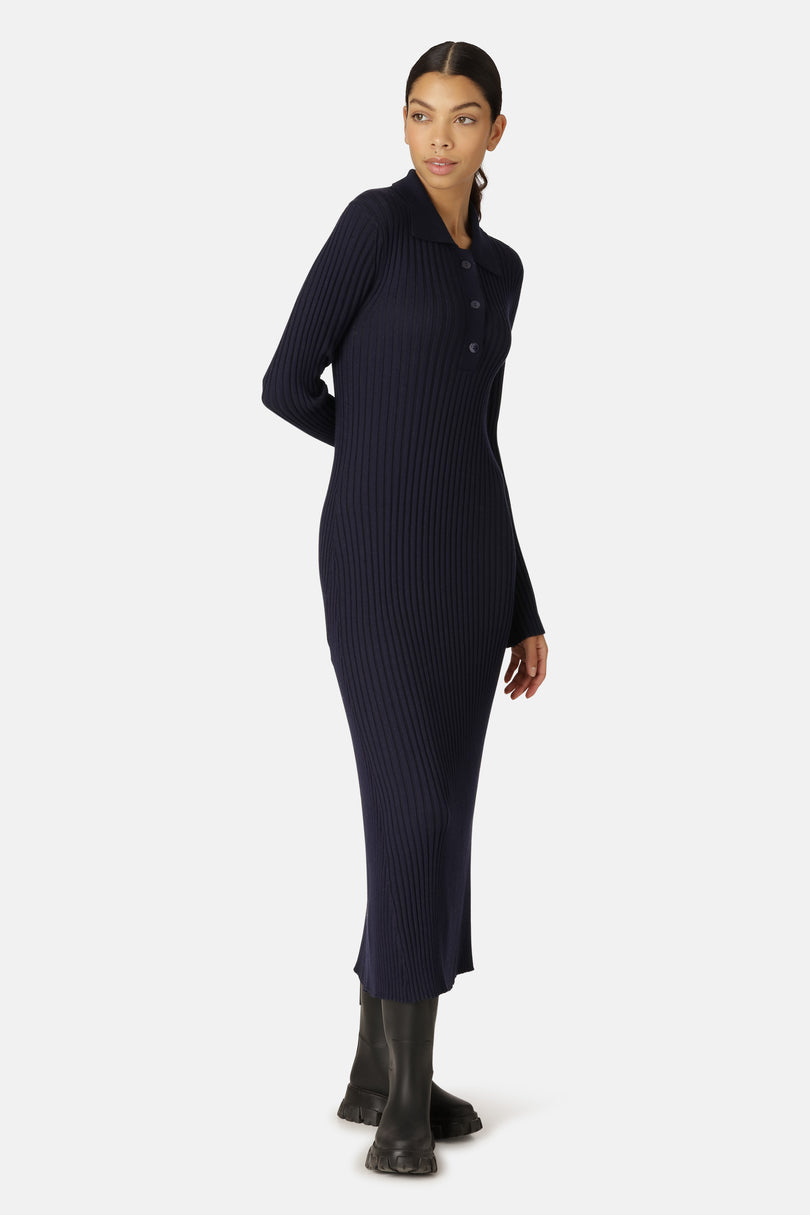 Ilse Jacobsen Women's Dress Dark Indigo | MYXOBS-296