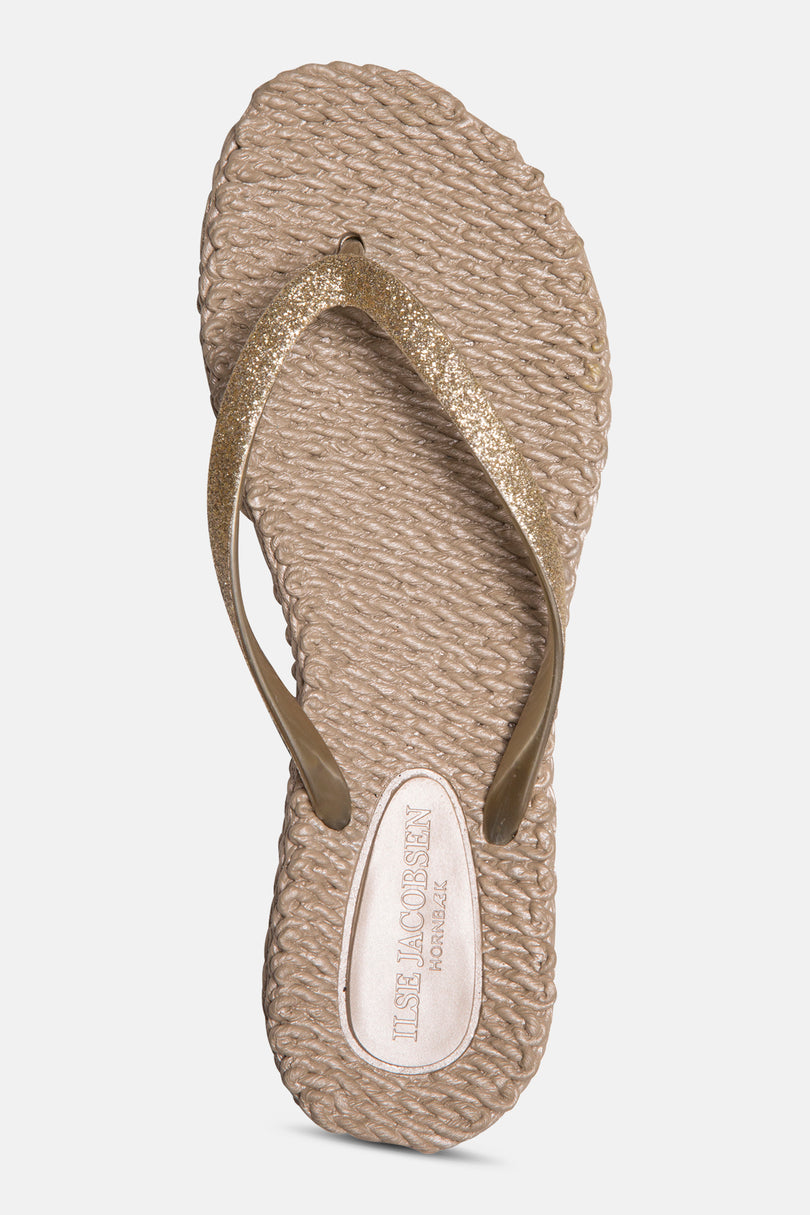 Ilse Jacobsen Women's Flip Flops Gold | QUGJSL-950