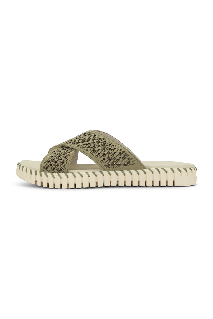 Ilse Jacobsen Women's Sandals Olive | QGEZPN-823