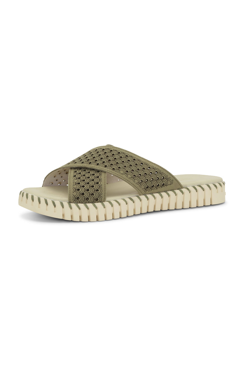 Ilse Jacobsen Women's Sandals Olive | QGEZPN-823