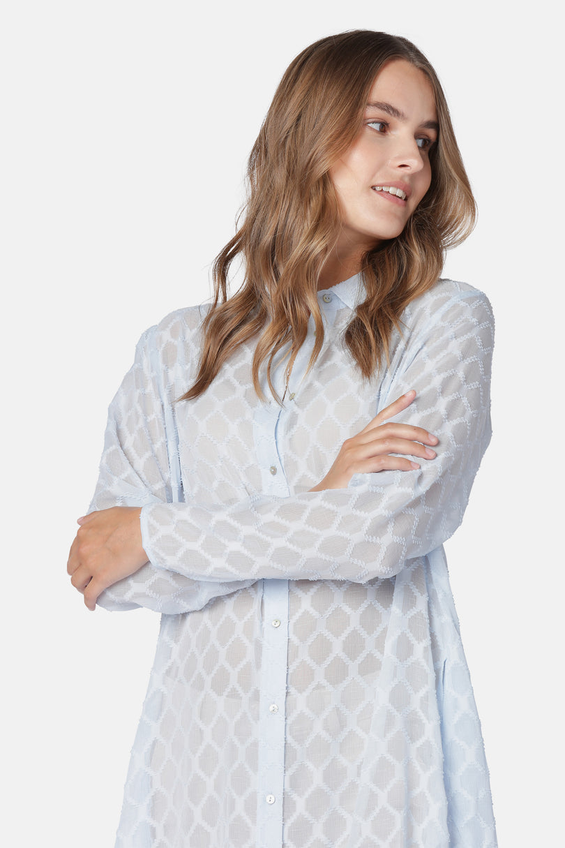 Ilse Jacobsen Women's Shirts Blue | FKHEON-879