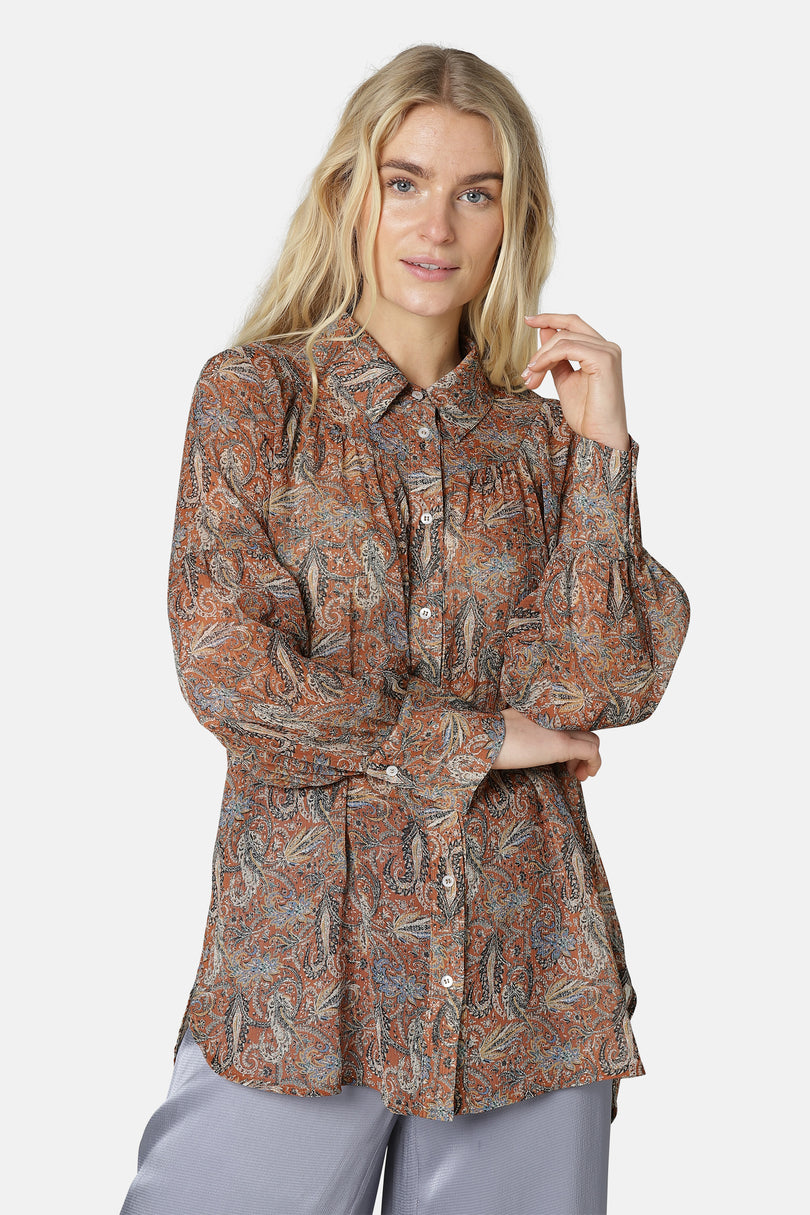 Ilse Jacobsen Women's Shirts Copper | CQVJGF-324