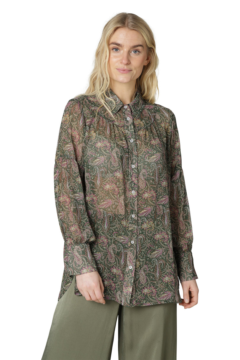 Ilse Jacobsen Women's Shirts Green | QECGRW-219