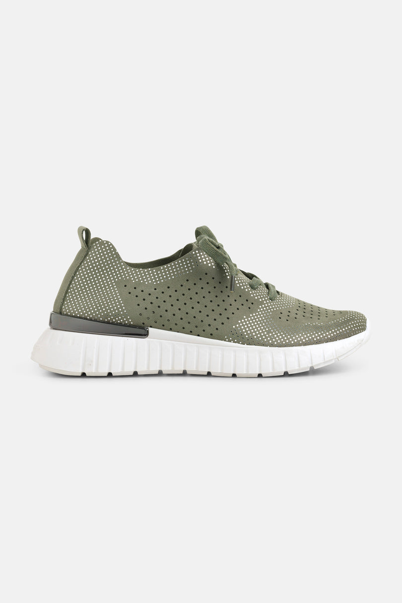 Ilse Jacobsen Women's Sneakers Green | YQHBIK-654