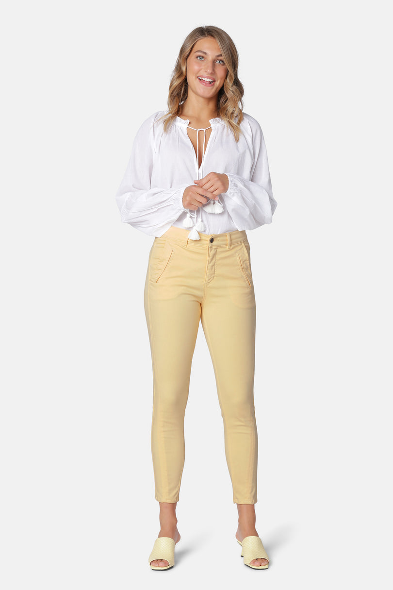 Ilse Jacobsen Women\'s Trousers Yellow | DKFTEJ-965